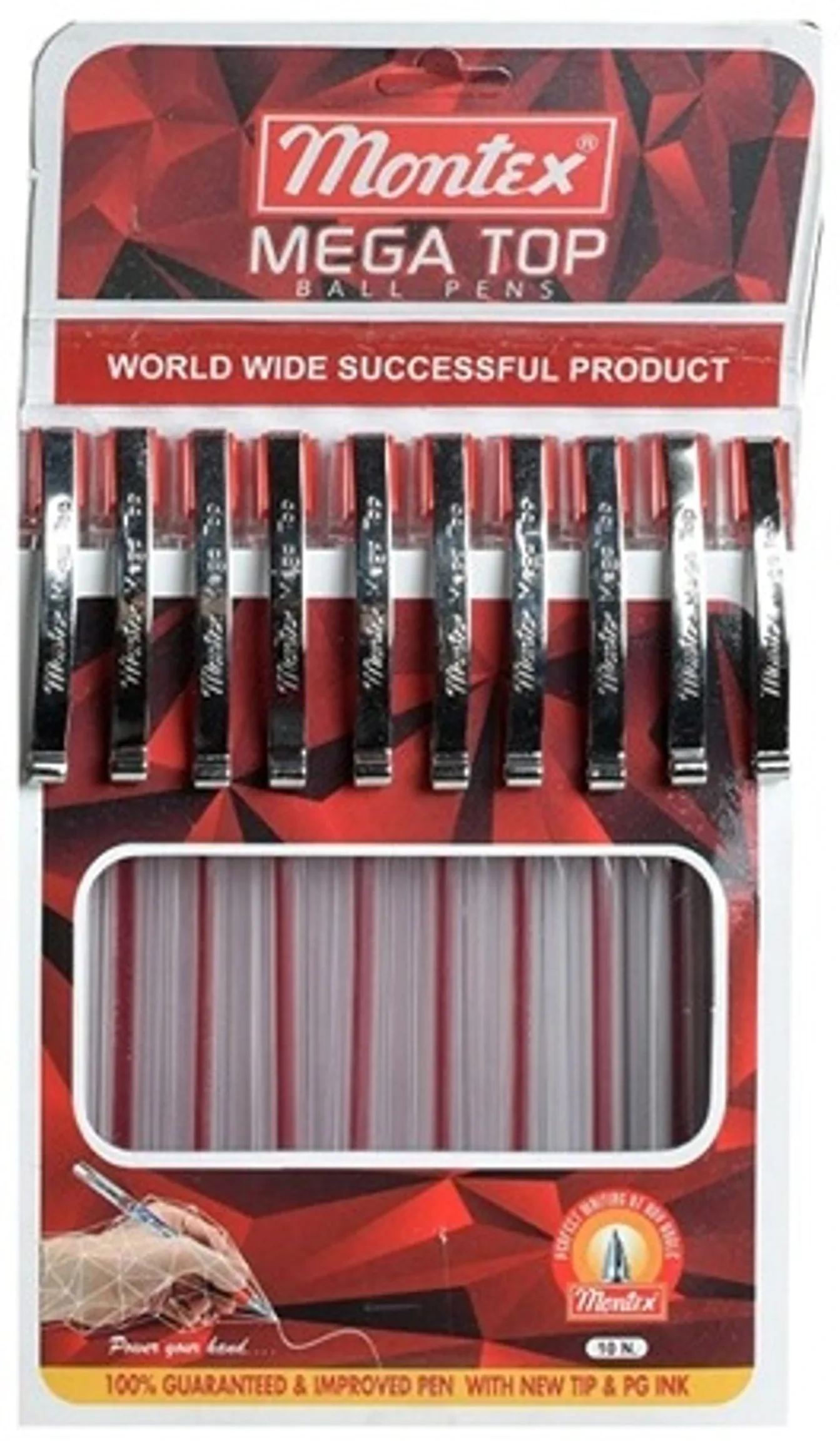 Cello Gripper Ball Pen, 0.5 mm, Blue. Pack of 10 Smooth Writing with Soft Comfortable Grip